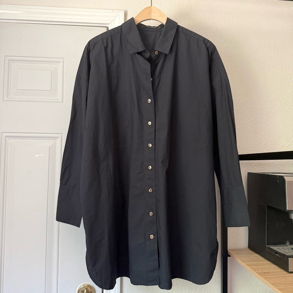 TWO DANES black long sleeve button up shirt - Picture 1 of 7